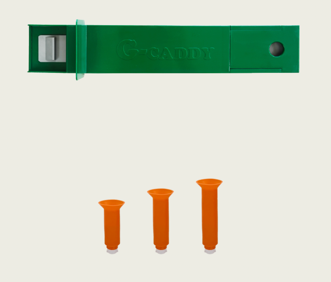 Upgraded Green Link Box with Orange Tees (interchangeable)