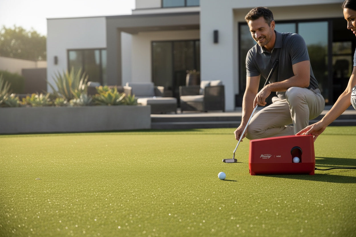 Gravity Caddy Mini™ Automatic Putting Ball Feeder | Home Golf Practice